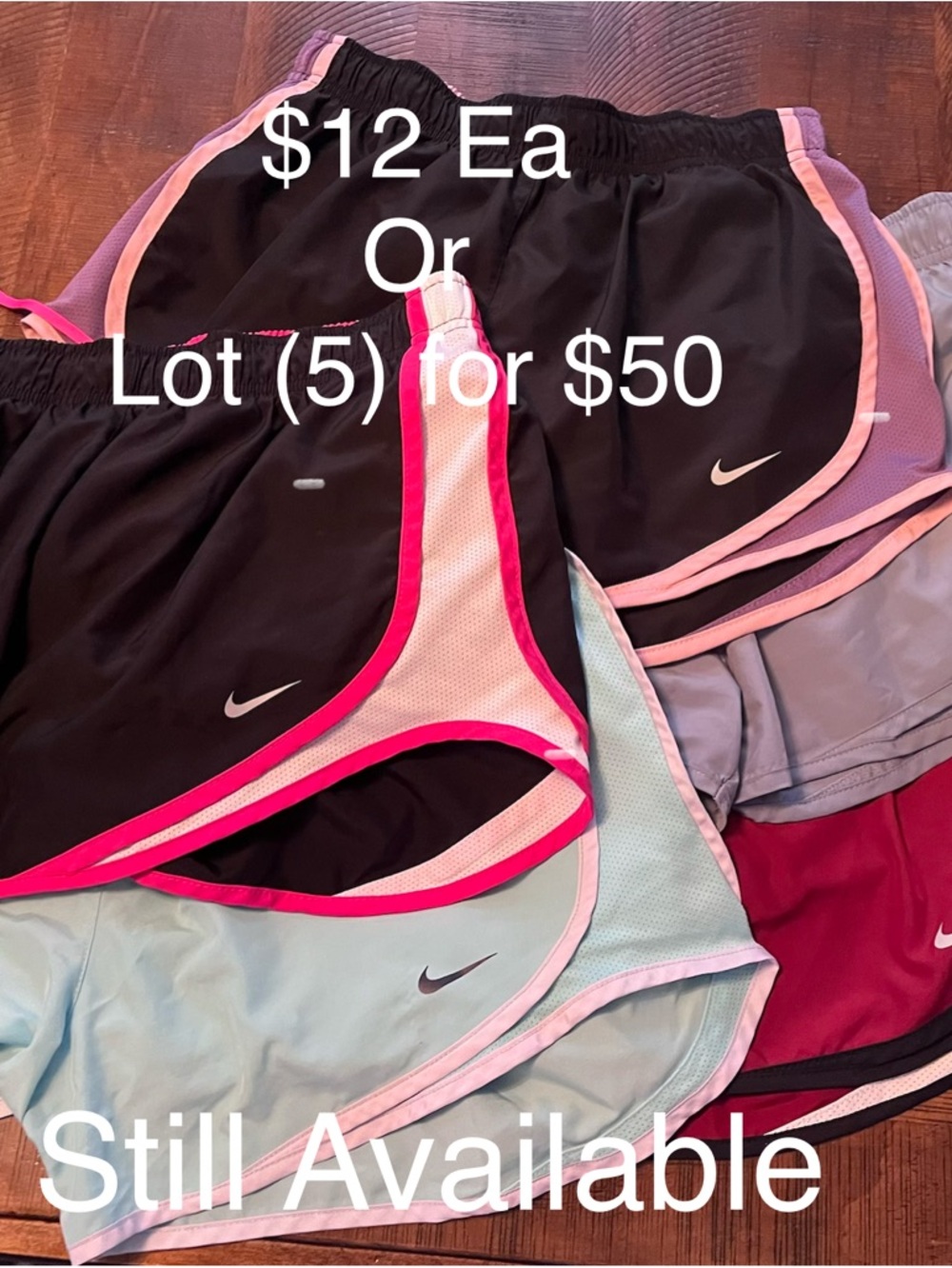 Nike Women’s Shorts Variety Pack - Black, Gray, Mint, Maroon, Pink, Purple